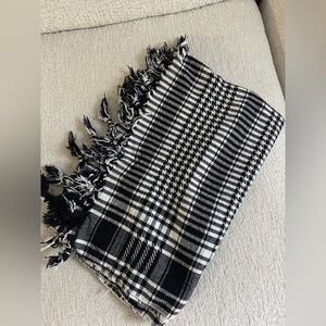 Black and White Plaid Scarf- Egypt
